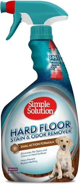 Hard Floor Pet Stain and Odor Remover | Dual Action Cleaner for Sealed Hardwo...