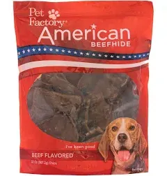 Pet Factory American Beefhide Chips Beef Flavored - 32oz