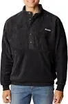 COLUMBIA MENS WINTERTRAINER FLEECE PULLOVER BLACK SIZE MEDIUM  NWT $90