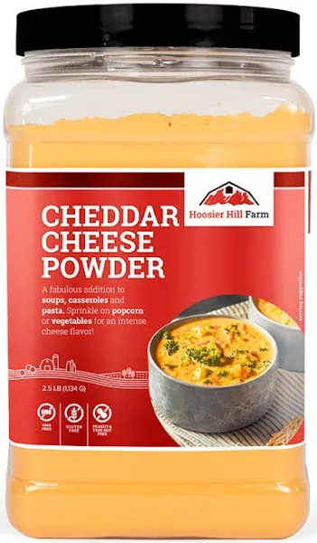 Hoosier Hill Farm Cheddar Cheese Powder, 1LB (Pack of 1) 