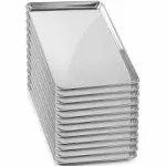 GRIDMANN 13" x 18" Commercial Grade Aluminum Cookie Sheet Baking Tray Jelly Roll Pan Half Sheet - 12 Pans