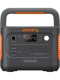 Jackery Explorer 1000 V2 Portable Power Station with 100W SolarSaga Solar Panel