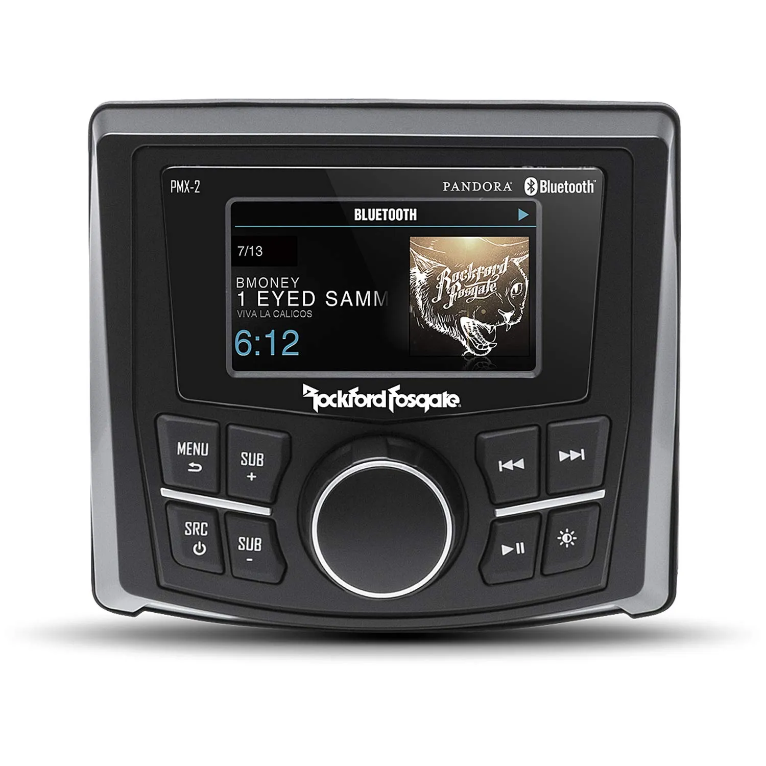 Rockford Fosgate PMX-2 2.7 inch Display Compact AM/FM/WB Digital Media Receiver