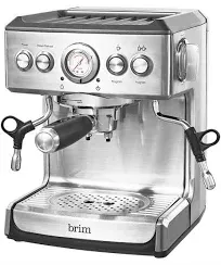 Brim Espresso Maker with 19 bars of pressure, Milk Frother *READ*