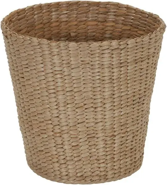 Household Essentials ML-6634 Cattail and Paper Waste Basket, Cream, Tan