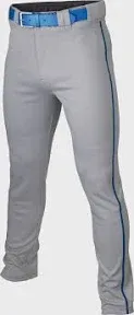 Easton Adult Rival+ Piped Baseball Pants - Gray Black