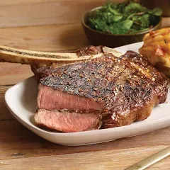 Premium French-cut Bone-in Ribeye Steak, 6 pieces, 22 oz each - Wet Aged for Perfection with Included Cooking Instructions - A Culinary Delight for Every Occasion from Kansas City Steak Company