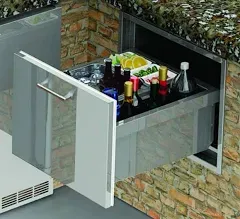 Alfresco Under Counter Ice Drawer and Beverage Center