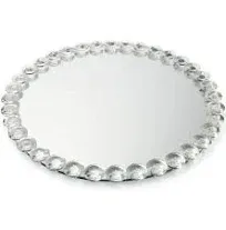 Okuna Outpost Crystal Bead Mirrored Tray