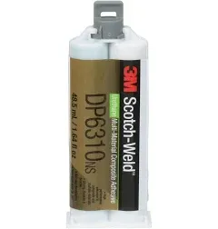 3M Scotch-Weld Multi-Material Composite Urethane Adhesive DP6310NS, Green, 400 ml Duo-Pak