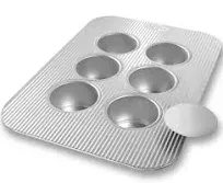 Bakeware Mini Cheesecake Pan With Removable Bottom 6 Well Nonstick &amp; Quick Relea