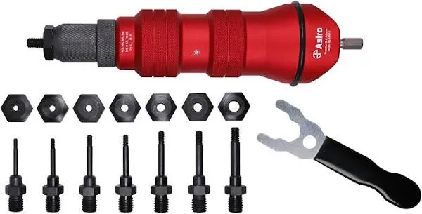 Astro Pneumatic Rivet Nut and Blind Rivet Tool Adapter Kits