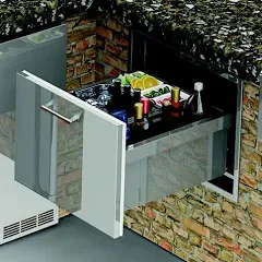 Alfresco AXE-ID Under Counter Ice Drawer and Insulating Beverage Center