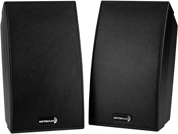 Dayton Audio SAT-BK 2-Way Satellite Speaker Pair