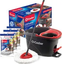 O-Cedar EasyWring Microfiber Spin Mop and Bucket Floor Cleaning System