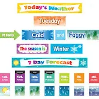 Teacher Created Resources Colorful Weather Pocket Chart Cards