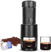 STARESSO Portable Espresso Machine - Manual Espresso with Rich &amp; Thick Crema, Mi