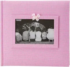 Pioneer Photo Albums 200-Pocket Gingham Fabric Frame Cover Photo Album for 4 by 6-inch Prints