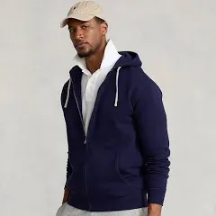 POLO RALPH LAUREN Men's RL Fleece Full-Zip Hoodie, Regular and Big & Tall Sizes (Navy 003 Red Pony, XX-Large Tall, 2XT)