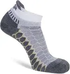 Balega Silver No Show Socks White/Grey / Large