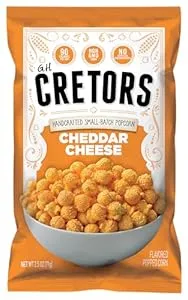 G.H. Cretors, Cheddar Cheese Flavor Popcorn Single Serving Bags (6 Pack - 2.5 Oz Each)