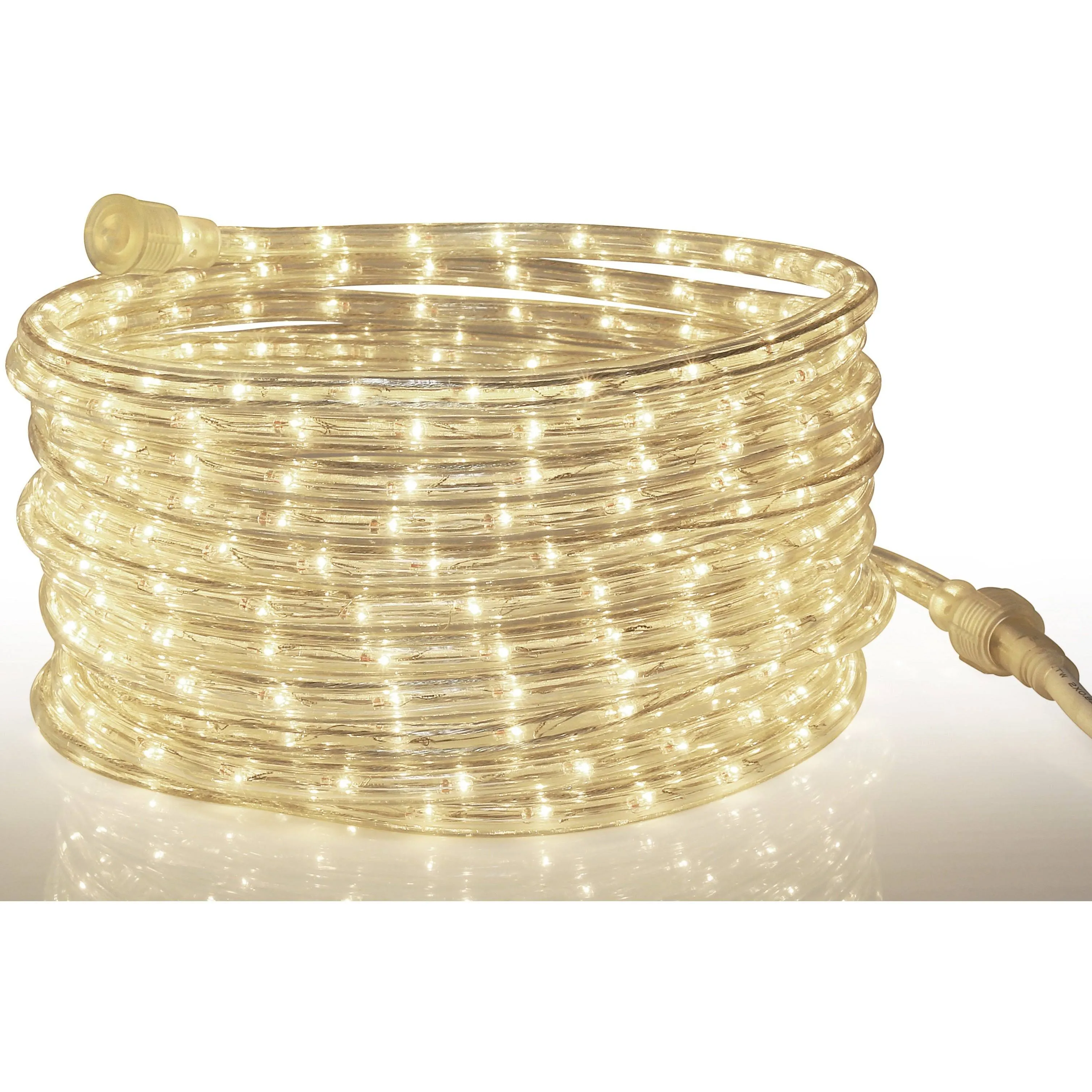 LED Rope Light Warm-White - 24 Feet (7.3 M), for Indoor and Outdoor Use - 10MM D