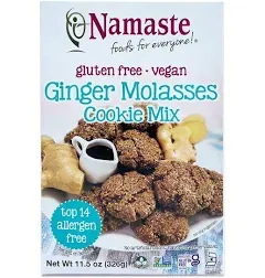 Namaste Foods Gluten Free Ginger Molasses Cookie Mix, 11.5 oz., Pack of 6