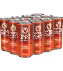 Victor Allen's Coffee Mocha Iced Latte Coffee Drink, 11-oz. Cans