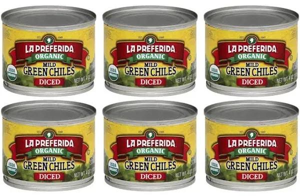 La Preferida Organic Diced Mild Green Chiles (4 oz)