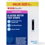 CVS Health Advanced Glucose Meter Test Strips