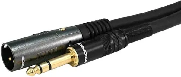 Monoprice Premier Series XLR Male to 1/4inch TRS Male 16AWG Cable