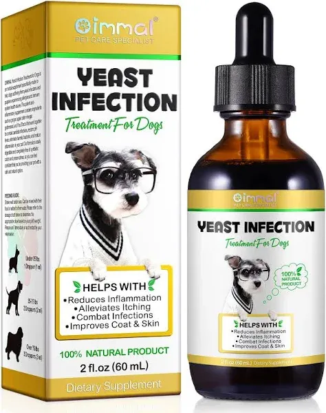 Natural Yeast Infection Treatment for Dogs, Dog Allergy Relief, Skin Itch Relief