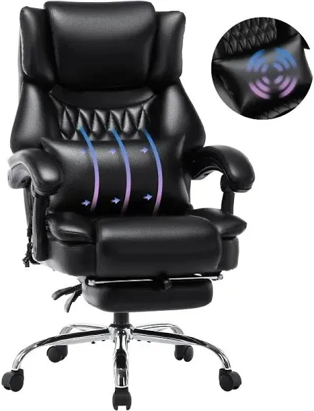 Reclining Office Chair with Footrest