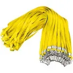 Yellow Lanyards Bulk 50 Packs Lanyards for ID Badges,lanyards with Swivel Hook Clips for Name Tag Lanyard ID Holder