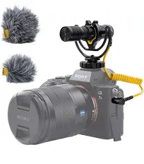 V-Mic Video Microphone Dual Mono/Stereo Recording Interview Mic with Shock Mo...