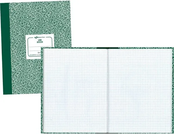 National Composition Lab Notebook, Quadrille Rule, Green Cover, (60)