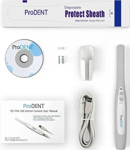 ProDENT Intraoral Camera PD740 USB Connection ,Capture button Work w/... 