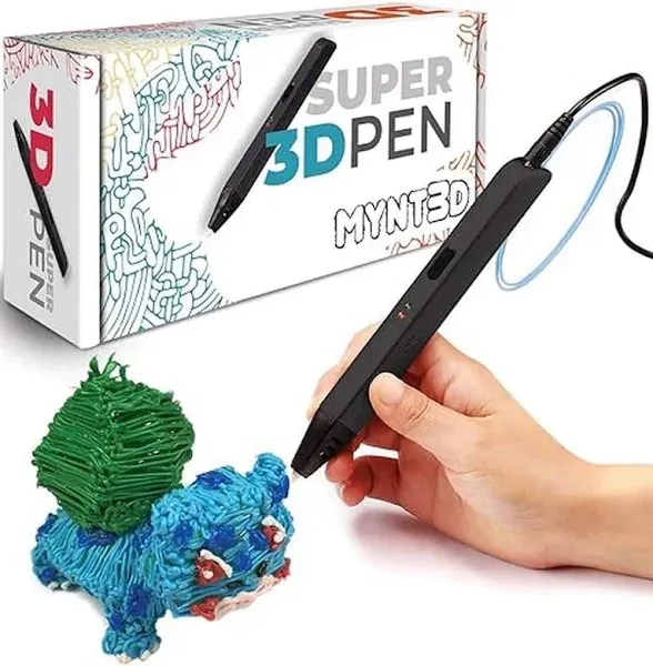 MYNT3D Super 3D Pen, 1.75mm ABS and PLA Compatible 3D Printing Pen