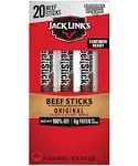 Jack Link's Original Big Beef Sticks - 20 pack, 0.92 oz stick