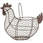 Tag Farmhouse Rustic Vintage Chicken Wire Egg Basket With Handle For Egg Hold...