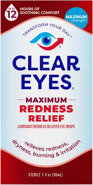 Clear Eyes Maximum Redness Relief Eye Drops