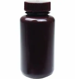 United Scientific UniStore Amber Reagent Bottles, Wide Mouth, HDPE 250 mL 33464