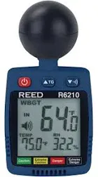 Reed Instruments R6210-NIST Heat Stress WBGT Meter