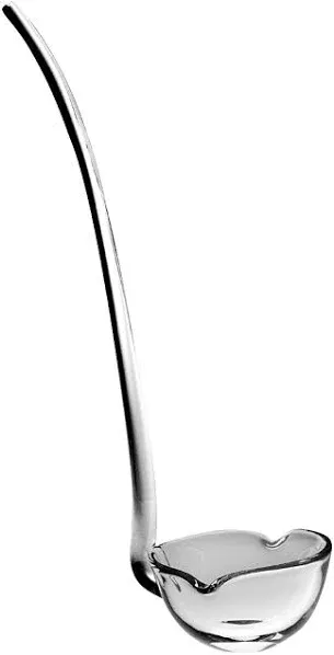 - European Quality - Mouthblown - Glass - Punch Ladle - 14&#034; Long - Made in Europ