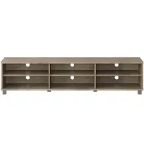 Atlin Designs Modern Wood TV Stand for TVs up to 85" in Brown - Transitional - Entertainment Centers And Tv Stands - by Homesquare | Houzz