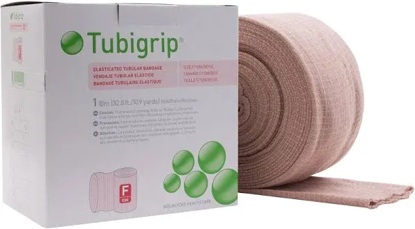 Tubigrip Size E - Tubular Bandage - Large Ankles, Medium Knees, Small Thighs