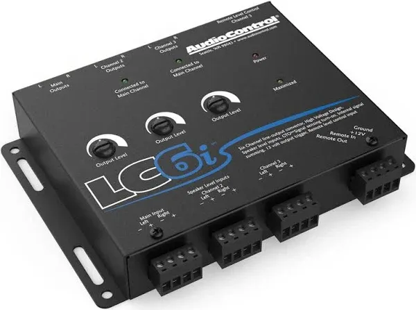 AudioControl LC6i Black 6 Channel Line Out Converter with Internal Summing