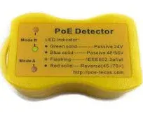 PoE Detector & PoE Tester Tool Kit (Gen2.5) - Wired Network Cable Tester to Detect & Test Power Over Ethernet - Cable Tester to Read Voltage, Current and Power Usage on Cat5, Cat6 - No Battery Needed