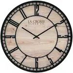 La Crosse Clock 404-3629 11.5" Barrow Quartz Wall Clock - Black