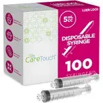 Care Touch Ctsls5E with Luer Slip Tip - 100 Sterile Syringes by Care Touch – No 